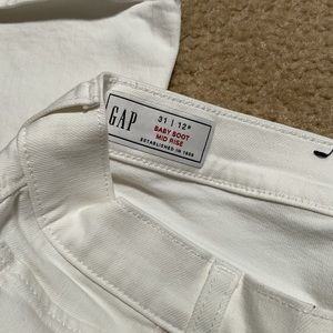 White Gap bootcut jeans